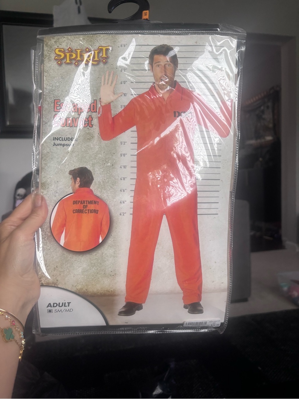 Spirit Orange Prison Jumpsuit Costume - Kids